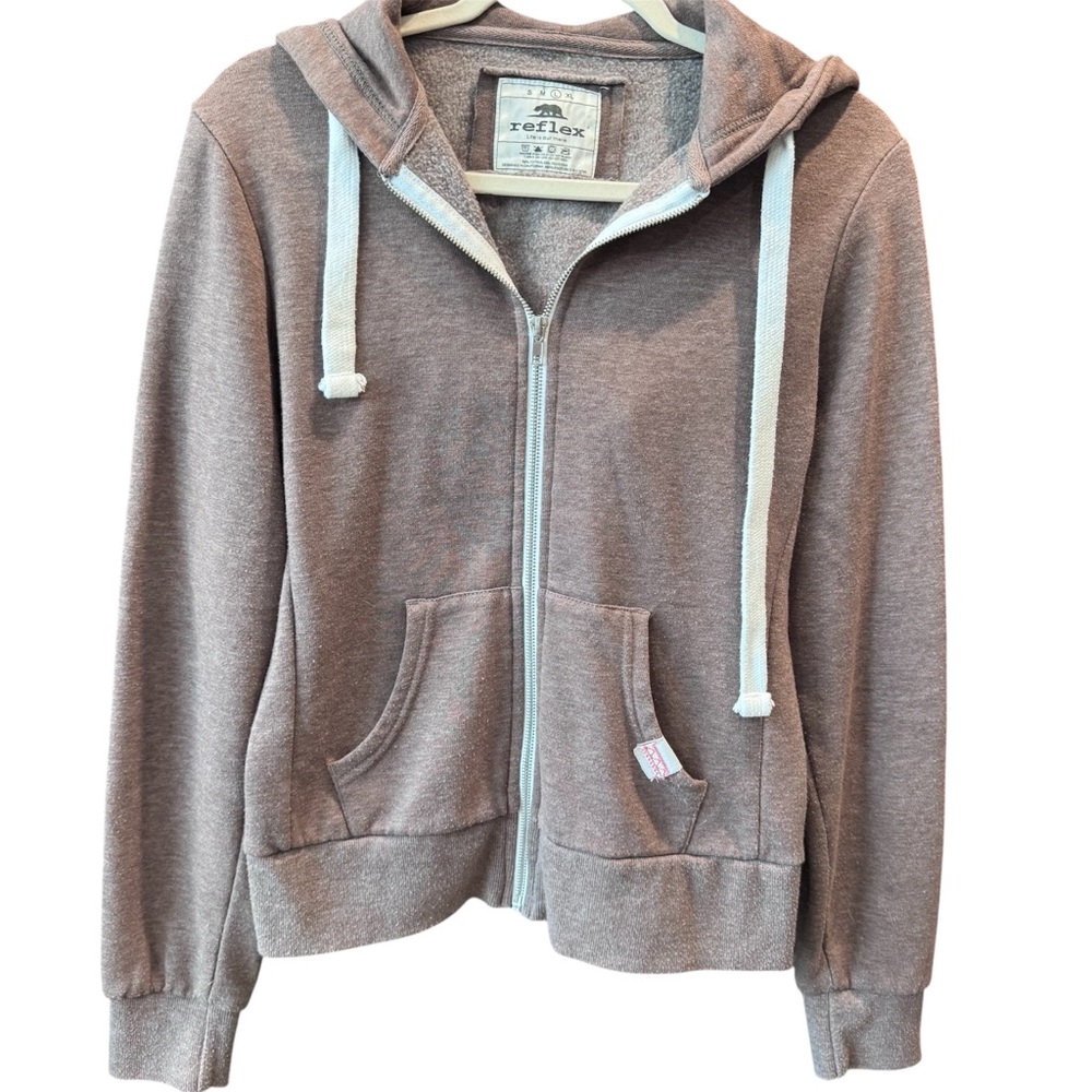 Reflex Light‎ Brown Casual Hoodie, Size Large